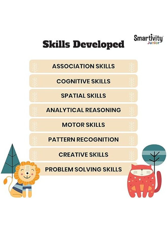 سمارتيفيتي لعبة تعليمية من سمارتيفيتي جونيور، الأشكال والأضداد، بيج - Image 4